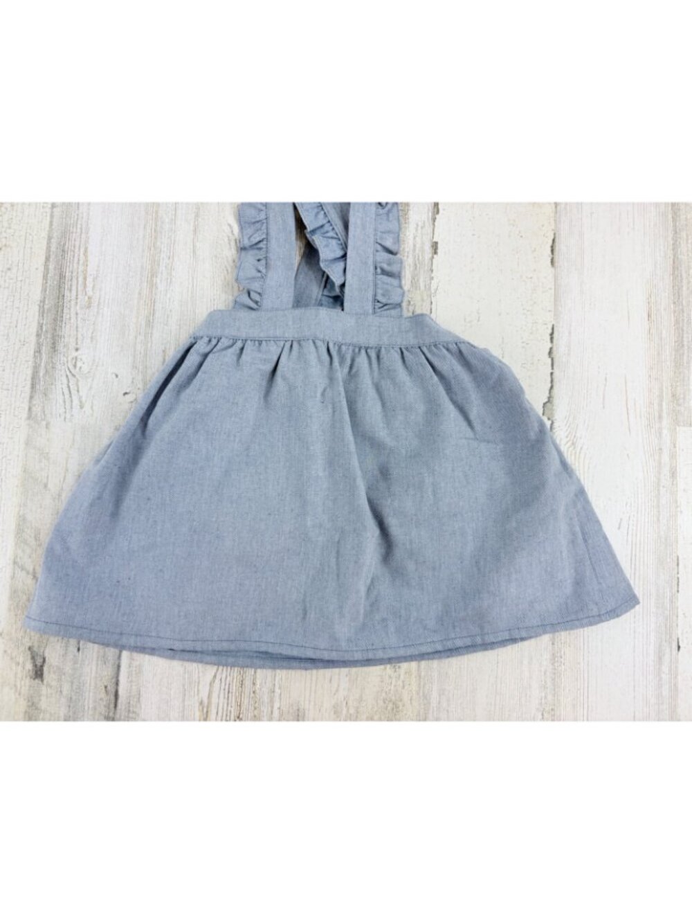 La Coqueta Sz 3T Dusty Blue Agata Girl Pinafore Skirt NWT - Picture 6 of 13